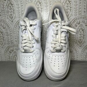 Nike Air‎ Force 1 Low White Leather Sneakers Women Size 11